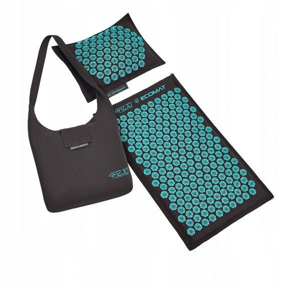 Килимок акупунктурний з подушкою 4FIZJO Eco Mat Аплікатор Кузнєцова 4FJ0421 Black/Blue (P-5907739316684) | Зображення 7