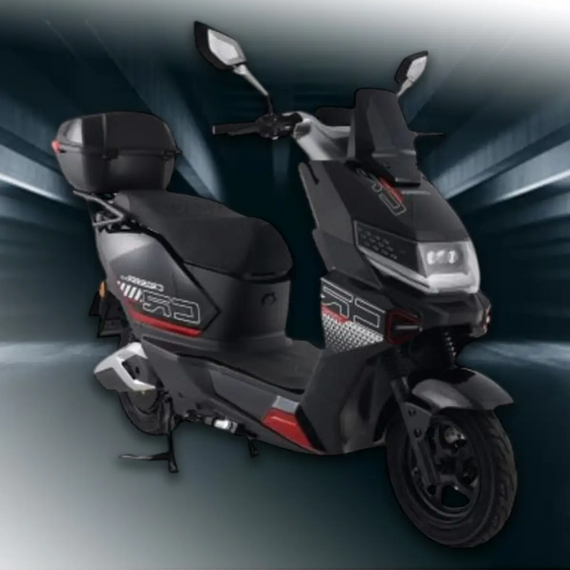 Електроскутер Crosser CR-20 2500W 72V 24Ah LiFePO4, до 75 км, 65 км/год, преміум електроскутер Чорний | Зображення 6