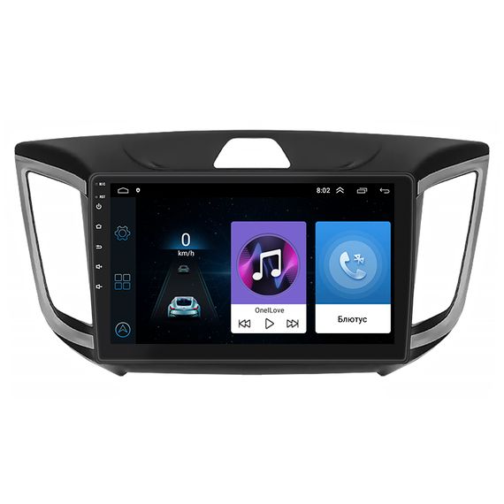 Штатна магнітола Lesko для Hyundai Creta I 2016-2020 екран 10" 1/16Gb Wi-Fi GPS Base