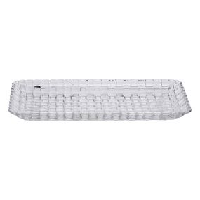 Блюдо для закусок скляне 25*12,5*1,5 см прямокутне HP-YH-33