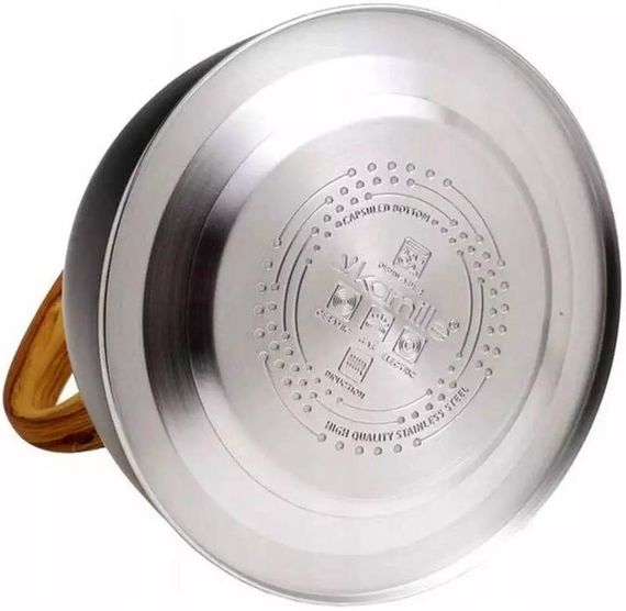 Чайник Kamille Whistling Kettle Black 3л з нержавіючої сталі зі свистком (чорний) | Зображення 2