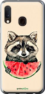 Чохол на Samsung Galaxy A20e A202F Єнотик з кавуном "4605u-1709-2448"