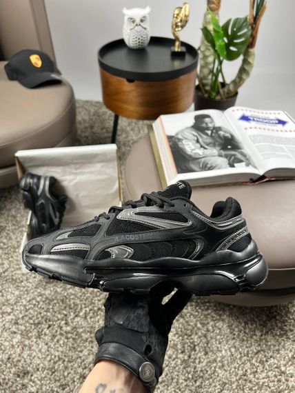 Чоловічі кросівки Lacoste L003 2K24 All Black Silver (текстиль) A3921 | Зображення 5