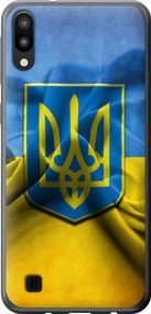 Чехол на Samsung Galaxy M10 Флаг и герб Украины 1 "375u-1661-17620"