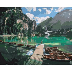 Картина по номерам "Доломитовые Альпы" © Roksolana Baran Brushme BS53777 40x50 см