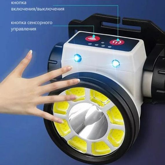 Налобний акумуляторний ліхтар на голову, Головний ліхтар акумуляторний світлодіодний потужний AF-21 | Зображення 6