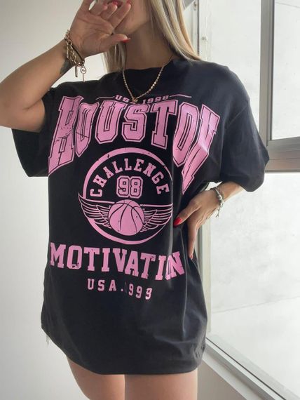 Футболка жіноча з принтом повсякденна L Сірий