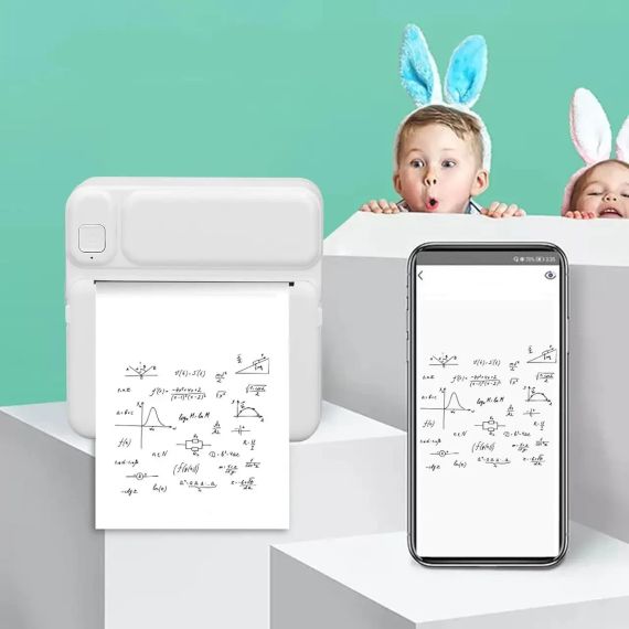 Дитячий портативний термопринтер C19 з Bluetooth і акумулятором принтер миттєвого друку з термопаперою | Зображення 5