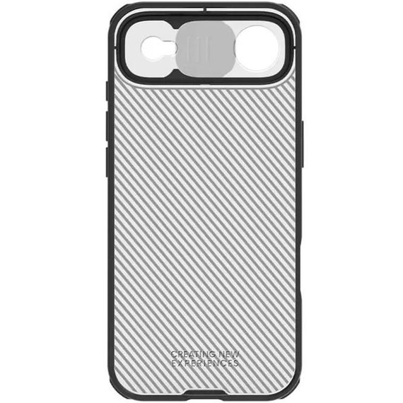 Карбонова накладка Nillkin CamShield Pro для Apple iPhone 17 Air (6.5") Transparent black | Зображення 4