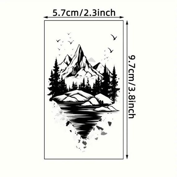 Набор детских временных тату "Черные мини №3" black-tattoo-mini-set-3-3, 30 штук по 9,5*5,5 см | Зображення 4