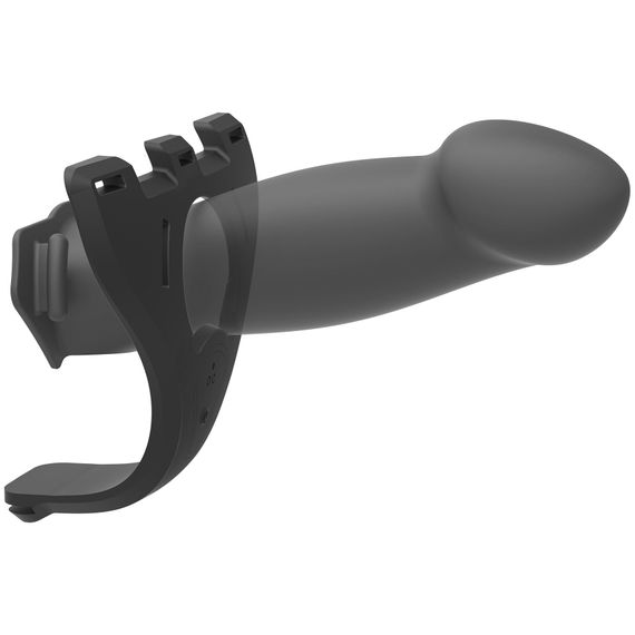 Страпон унісекс Doc Johnson Body Extensions – Be Risque, вібрація, пульт керування, порожня насадка | Зображення 2