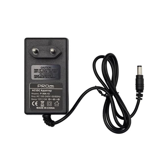 Адаптер живлення PROLUM 12V 36W 3.0А Series P | Зображення 1