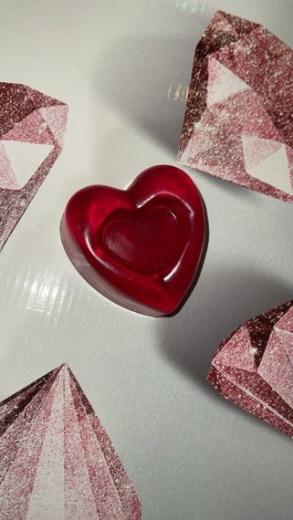 Мыло ручной работы "Двойное сердце"