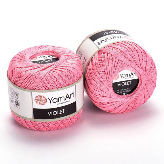 Пряжа YarnArt Violet номер кольору 6313 бавовна пряжа ярнарт віолет