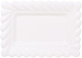 Блюда порцелянові "White City Tiffany" 31х22см, набір 2 прямокутних блюда