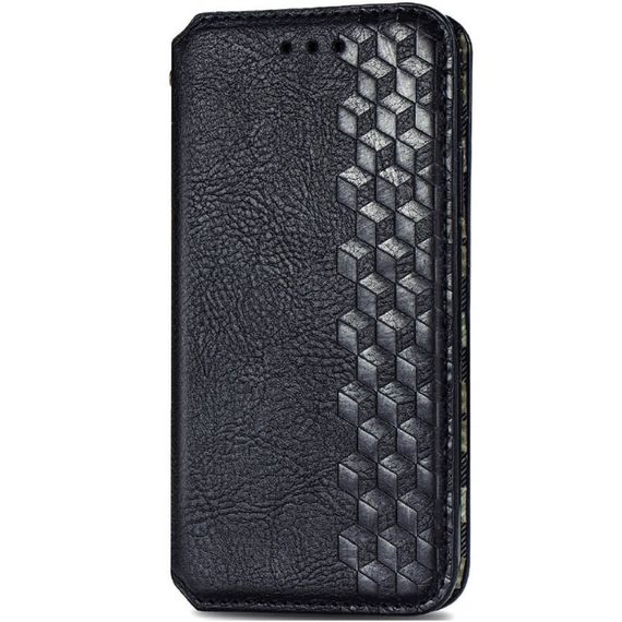 Шкіряний чохол-книжка GETMAN Cubic (PU) для Xiaomi Redmi Note 9/Redmi 10X Штучна шкіра, Слот для візитки, Чорний