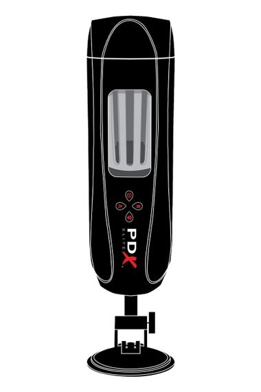 Мастурбатор с вибро Pipedream PDX Elite Ultimate Milker 2 черный, 27 см Sex Aura | Зображення 1