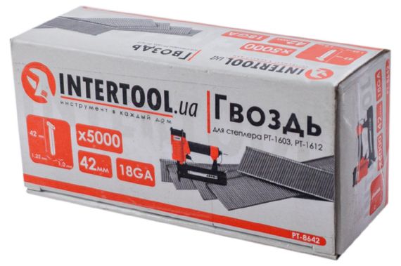 Гвоздь пневматический Intertool - 42 мм (5000 шт.) (PT-8642) | Зображення 3
