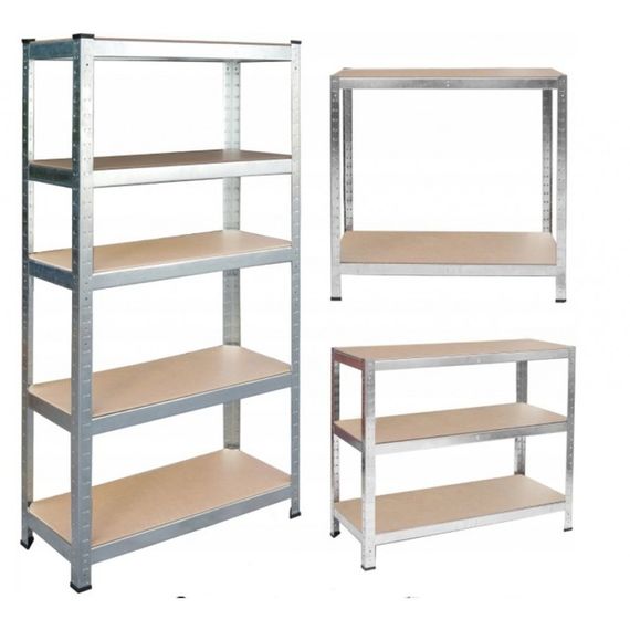 Стелаж металевий 2 секції 10 полиць Siker 180x90x40 | Зображення 2