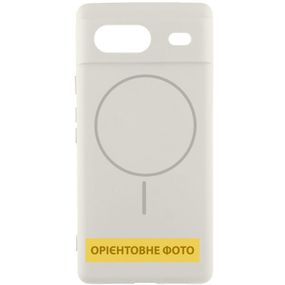 Чохол Silicone Cover Lakshmi Full Camera (AA) with MagFit для Google Pixel 8a Білий / White