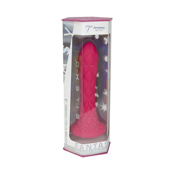 Фалоімітатор SilexD Fantasy Liquid Silicone Dreamy 7in Purple, Рожевий | Зображення 8