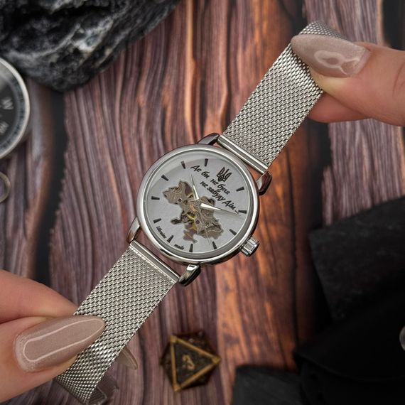 Класичний жіночий годинник Awarder 028L Silver-White Де би не була | Зображення 5