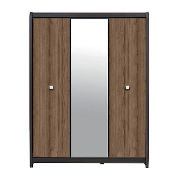 Шафа розпашна з дзеркалом ВМК (БРВ) Лорен SZF3D Венге магія/Монтеверде (BRW-1806)