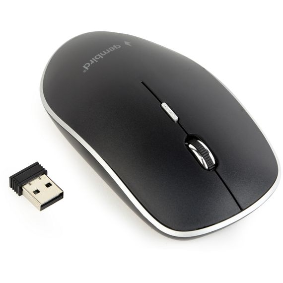 Мишка Gembird MUSW-4BS-01 Wireless Black (MUSW-4BS-01) | Зображення 1