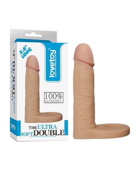 Насадка для подвійного проникнення - The Ultra Soft Double 5.8" Sex Aura