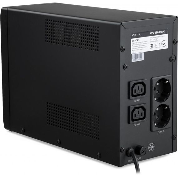 Пристрій безперебійного живлення Vinga LED 1500VA ( VPE-1500PRM2 ) (VPE-1500PRM2) | Зображення 2