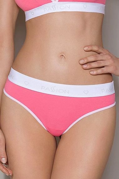 Спортивные хлопковые трусики-стринги Passion PS007 PANTIES, Розовый, M, M