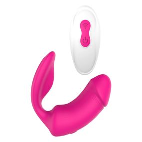 Вагинально-клиторальный вибратор Dream Toys Essentials с пультом, розовый, 9 × 3 см Sex Aura