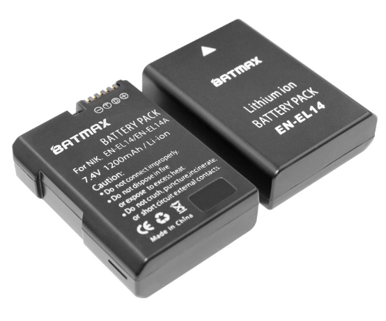 Аккумулятор Nikon EN-EL14 (BATMAX) 1200mAh | Зображення 2