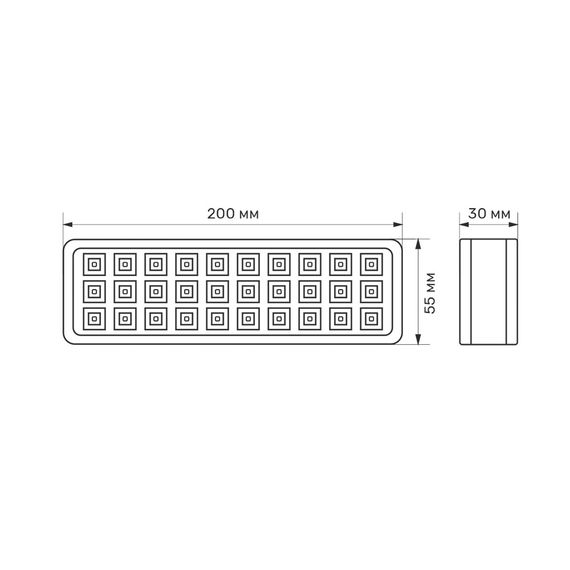 Світильник LED аварійний 6500К 30 діодів TL-EM1106 Titanum | Зображення 1