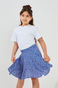 Спідниця з візерунком для дівчинки Aura Style 5014 134 см Синій shop (2000999566844)