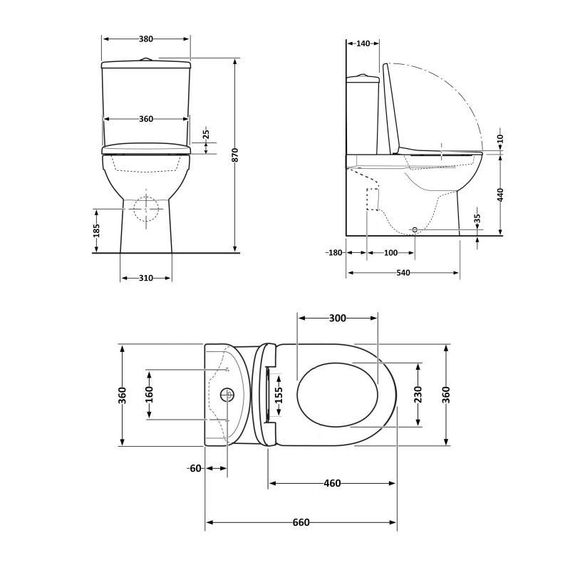 Унітаз підлоговий Qtap Robin New Ultra Quiet безобідковий із сидінням Soft-Close WHITE QT13226083AW | Зображення 1