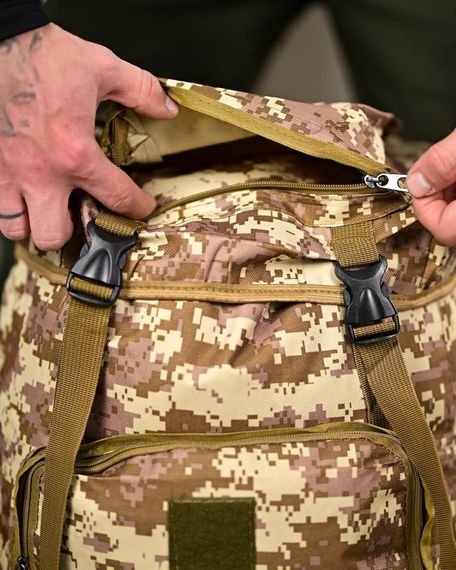 Тактичний рюкзак 70 л армійський похідний наплічник для туризму полювання риболовлі військовий рюкзак | Зображення 4