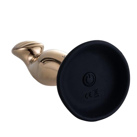 Вібромасажер простати LOCKINK SEVANDA Eros, золотистий, 10 режимів, пульт ДК, знімна присоска sexstyle | Зображення 4