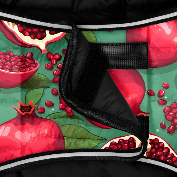 Курточка-накидка для собак WAUDOG Clothes, маляток "Гранати", XL, А 47 см, B 68-80 см, C 42-52 см | Зображення 3