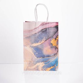 Набір подарункових пакетів з паперу 12 шт 15×8×21 см Фіолетовий HP-10359-22V