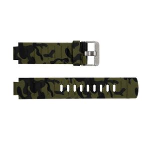 Ремінець для годинника Skmei 1841 Camo Green камуфляжний зелений силіконовий