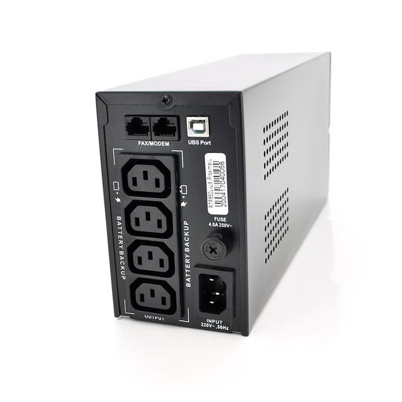 ДБЖ Ritar RTP850L-UX-IEC (510W) Proxima-L, LED, AVR, 3st, USB, 4xIEC-320 C14, 145-290Vac, 1x12V9Ah, plastik Case | Зображення 1