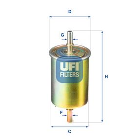 Фильтр топливный UFI 31.850.00 - Топ Продаж!