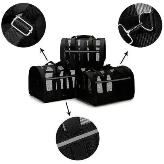 Чорний Сумка перенесення для котів та собак CosmoPet CP-46 | Зображення 1