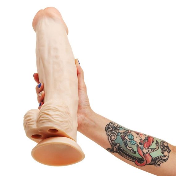 Фалоімітатор Гігант реалістичний з мошонкою EGZO FS03 на присосці sexstyle | Зображення 5