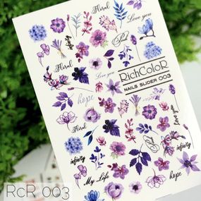 Рифлений слайдер RichColor 003 на водяній основі (6.5x9.5см)