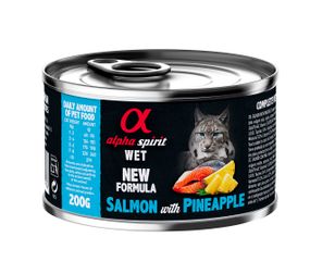 Корм Alpha Spirit Salmon with Pineapple for Adult Cats влажный с лососем для взрослых котов 200 гр