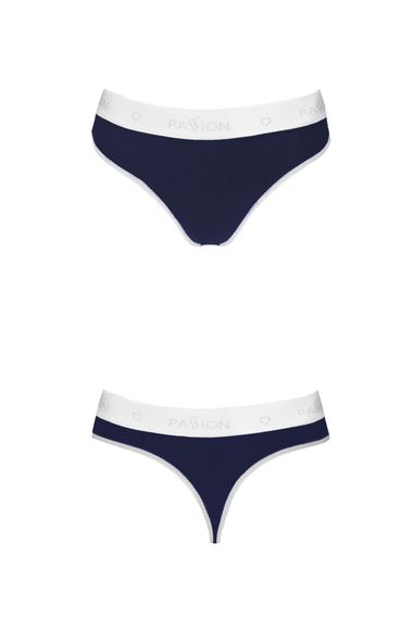 Спортивні бавовняні трусики-стринги Passion PS007 PANTIES, Темно-синій, S, S, Маленький розмір | Зображення 4