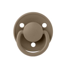 Соска пустушка Bibs De Lux round Dark oak 0-6 міс