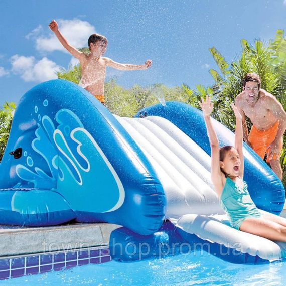 Водная надувная горка "Волна" Intex 58849, 333х206х117 см | Зображення 1